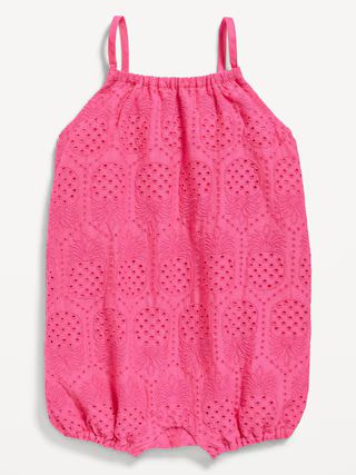 Sleeveless Embroidered One-Piece Romper for Baby | Old Navy (US)