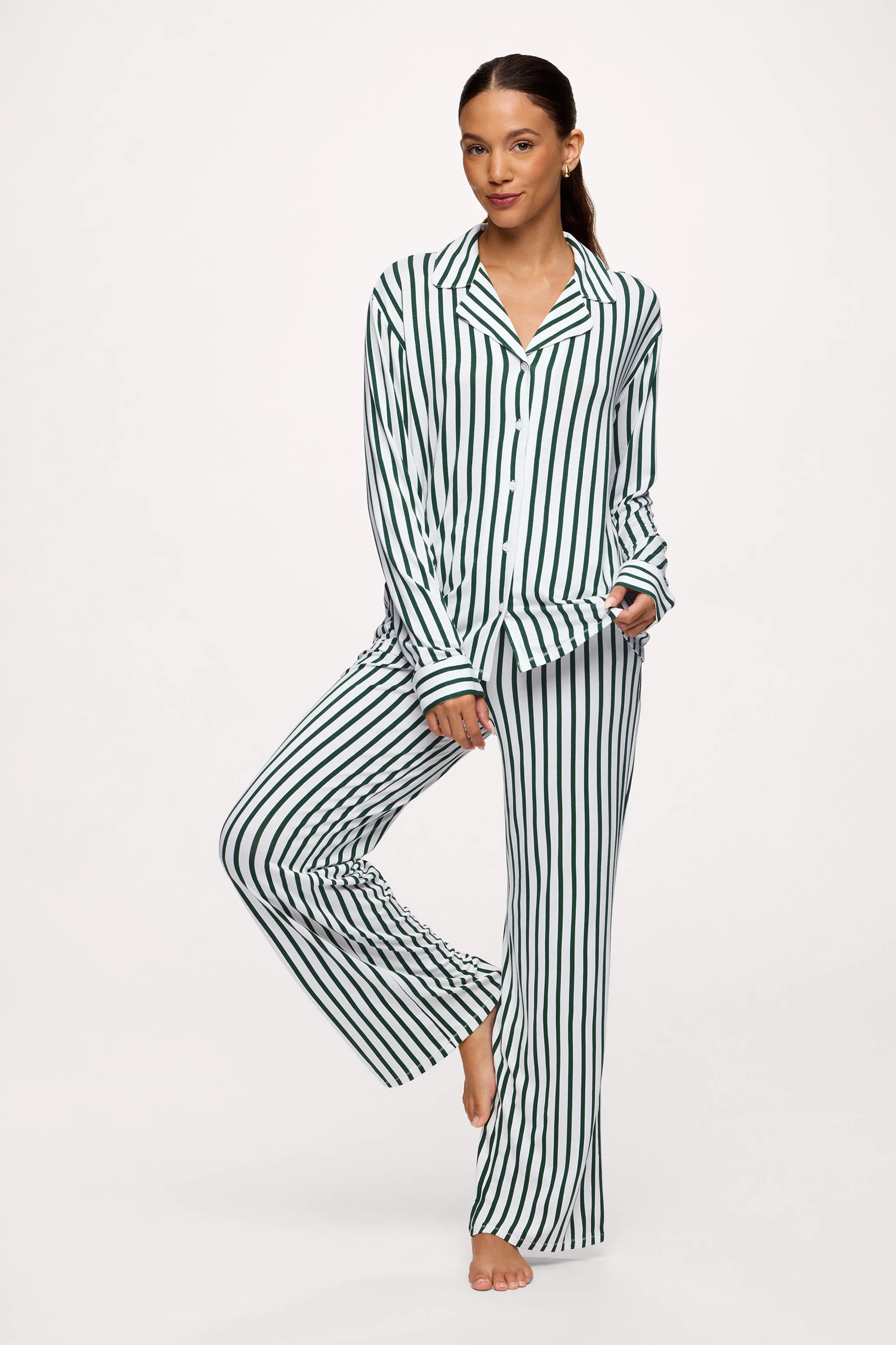 Button Front Pajama Set | nuuds