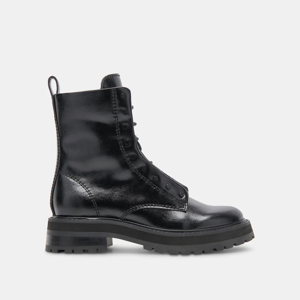 RANIER BOOTS MIDNIGHT CRINKLE PATENT | DolceVita.com