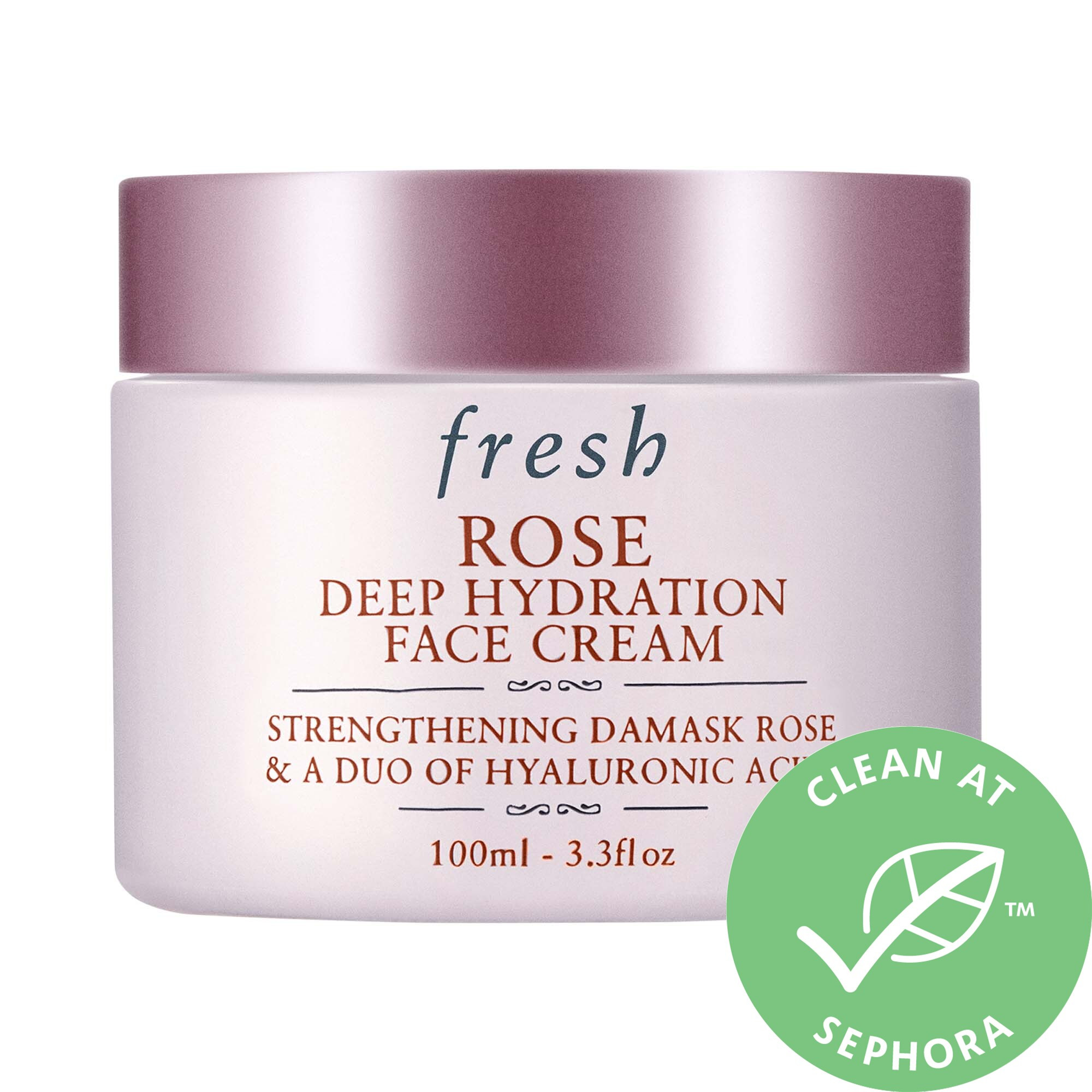 fresh Rose & Hyaluronic Acid Deep Hydration Moisturizer 3.3 oz / 100 mL | Sephora (US)