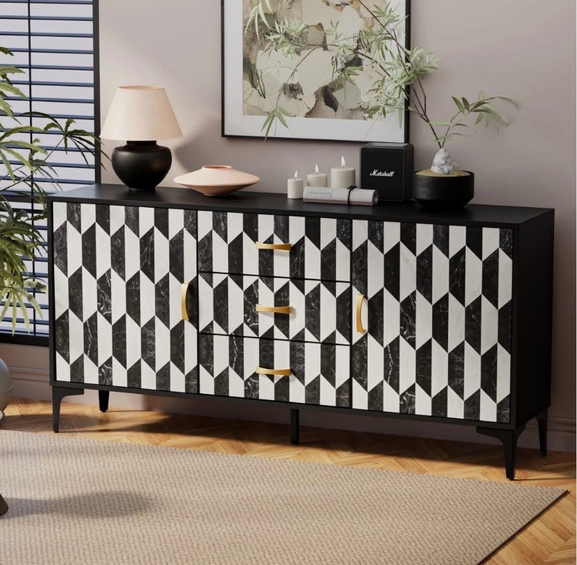 Marble buffet cabinet with storage and 3 drawers @Wayfair

#LTKSaleAlert #LTKHome