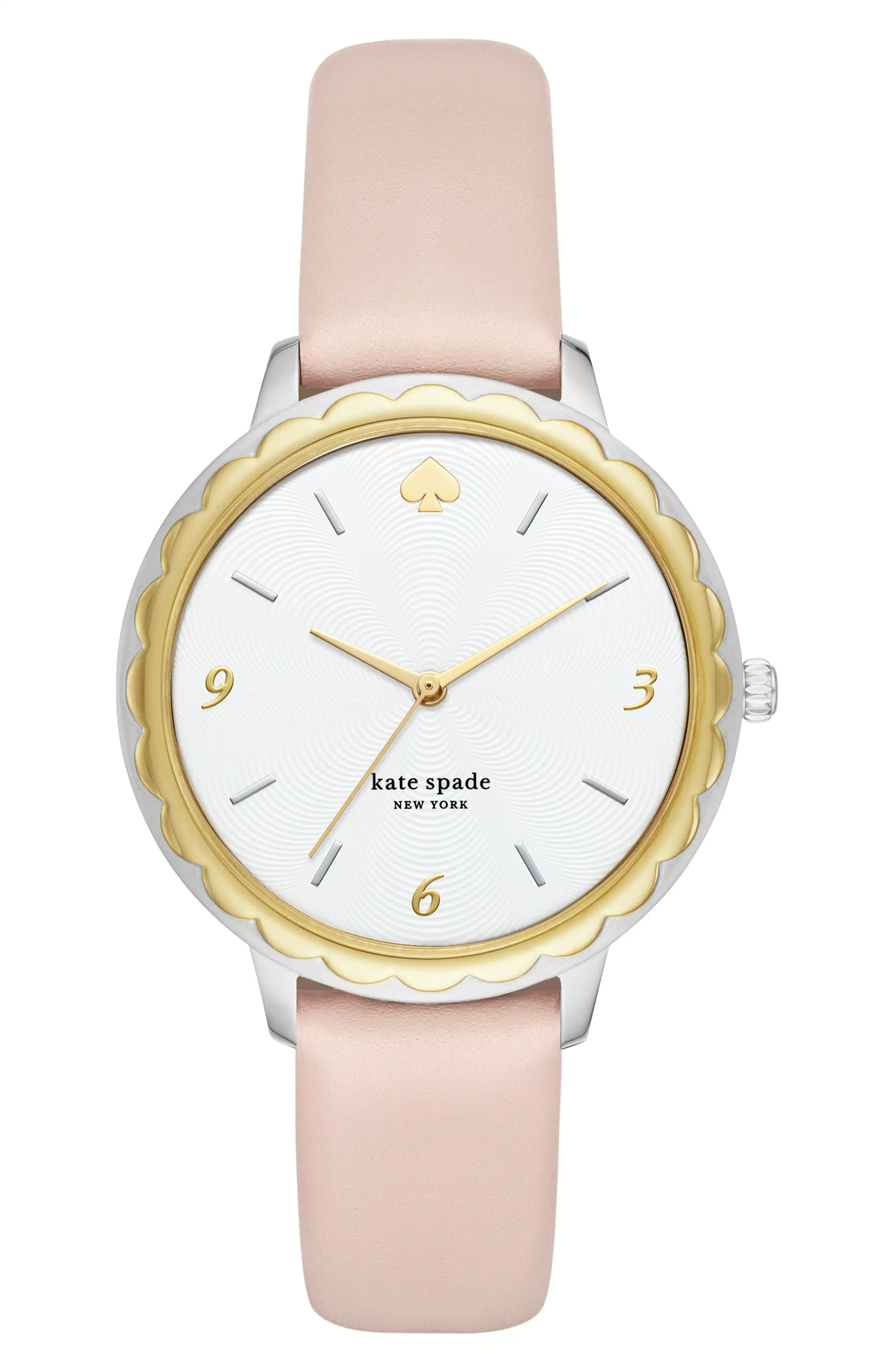 morningside leather strap watch, 38mm | Nordstrom