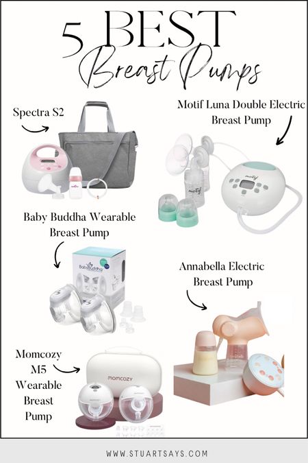 5 best breast pumps! Many of these options are hospital grade with on-the-go options, even some hands-free breast pumping options! 

#LTKFamily #LTKBump #LTKBaby