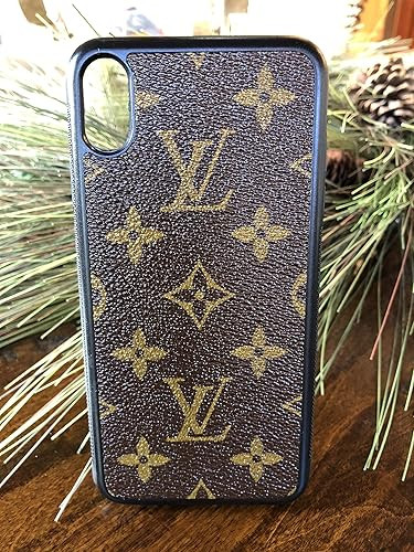 Handmade iPhone XS MAX case covered with repurposed Louis Vuitton canvas | Amazon (US)
