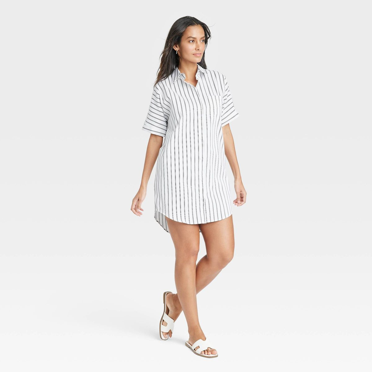Women's Easy Woven Mini Shirtdress - A New Day™ | Target