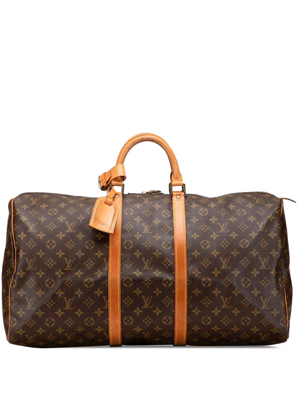 Louis Vuitton Pre-Owned 1987 Monogram Keepall 55 travel bag - Brown | Farfetch Global