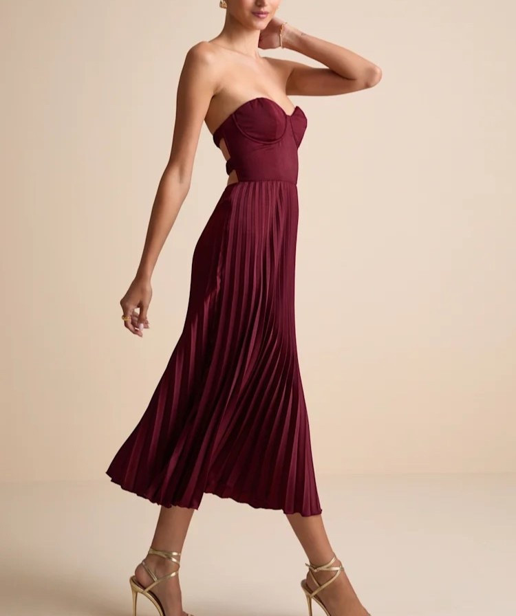 Whether it’s an upcoming vacation or Valentine’s Day, turn heads in the Irelyn Burgundy Satin Bustier Midi Dress. This beautiful dress is under $80.

Keywords: Vacation outfits, beach dresses, seaside dresses, strapless dress, satin dress, satin midi dress, day date, date night, spring dress, Valentines Day, Valentine’s Day dress, party dress, party midi dress, maxi dress, cocktail dress, holiday party dress, wedding guest dress, spring wedding guest dress



#LTKTravel #LTKWedding #LTKFindsUnder100