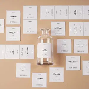 MoliMoli Minimalist Labels, Pantry Labels, Kitchen Labels, Organization Labels set including oil ... | Amazon (US)