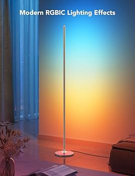 Govee RGBIC Floor Lamp, LED Corner Lamp Works with Alexa, Smart Modern Floor Lamp with Music Sync... | Amazon (US)