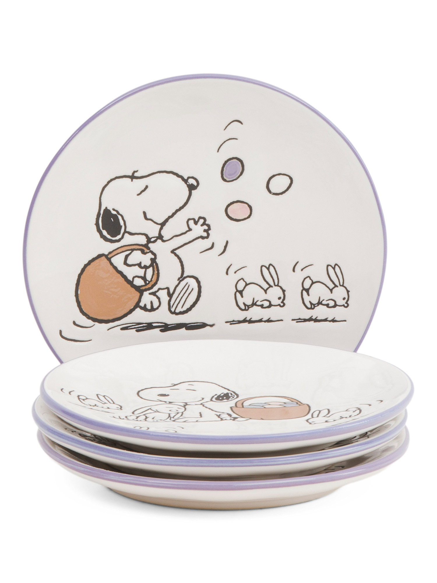 Set Of 4 Easter Bunny Appetizer Plates | Easter | Marshalls | Marshalls