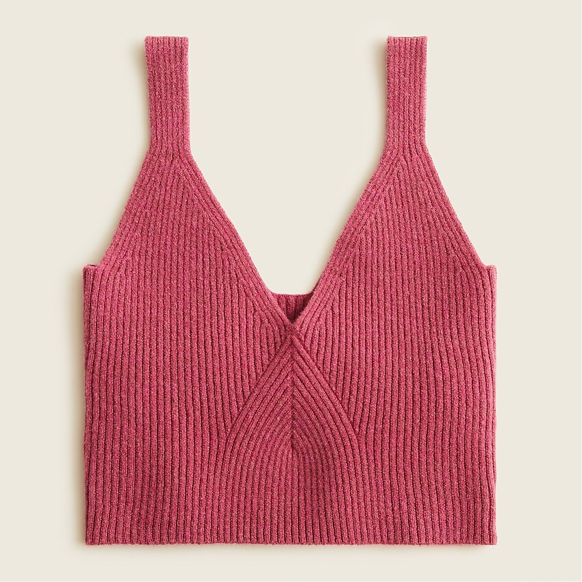 Cashmere cropped sweater-tank | J. Crew US
