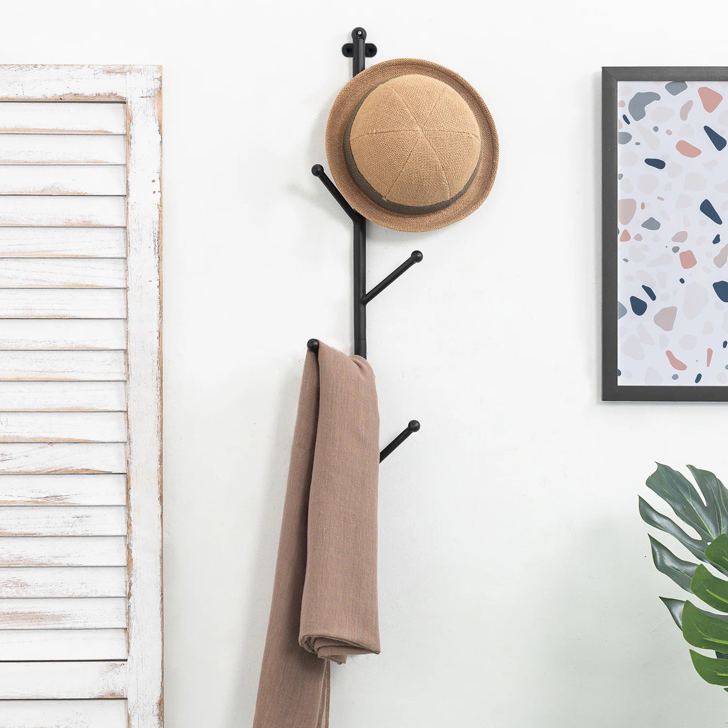 Gertude Iron Wall 6 - Hook Wall Mounted Coat Rack | Wayfair North America