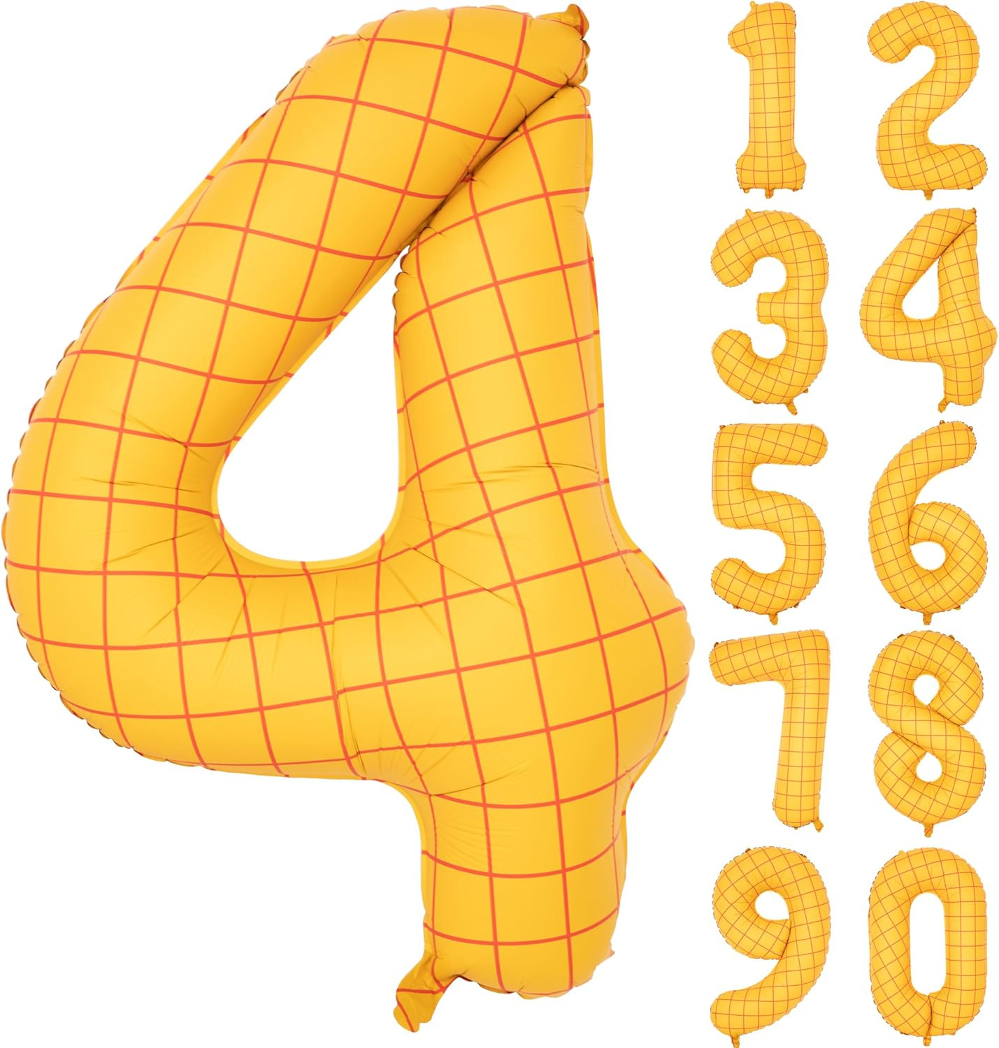 40" Matte Yellow Balloons Toy Inspired Story Theme party Supplies, Number Birthday Decoration, Co... | Amazon (US)