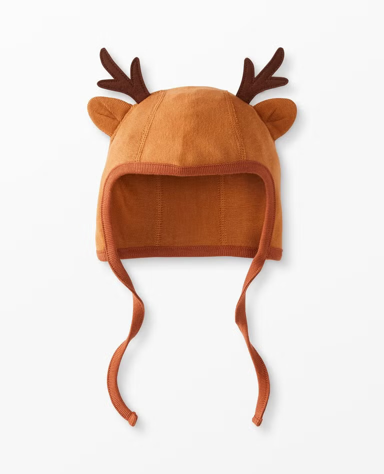 Baby Reindeer Pilot Cap In Organic Cotton | Hanna Andersson
