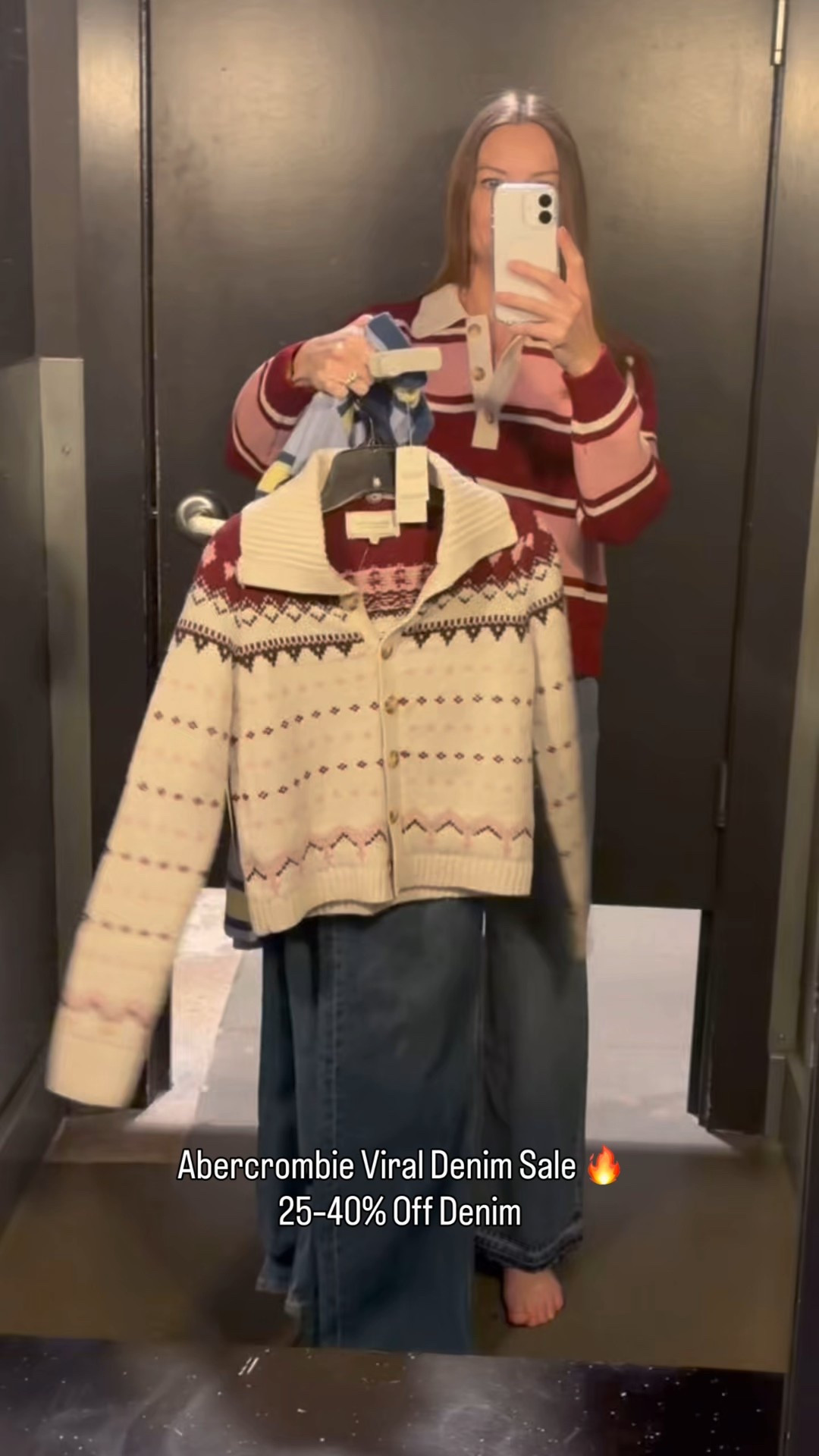 Abercrombie’s viral denim sale is HERE 🔥 All denim is 25–40% off and the fits are unreal. I tried on two pairs of jeans and styled them with three cute sweaters — perfect for winter outfits, everyday looks, and easy layering. Linking every piece while the sale is live.

@abercrombie 

#LTKSaleAlert #LTKootd #LTKSeasonal