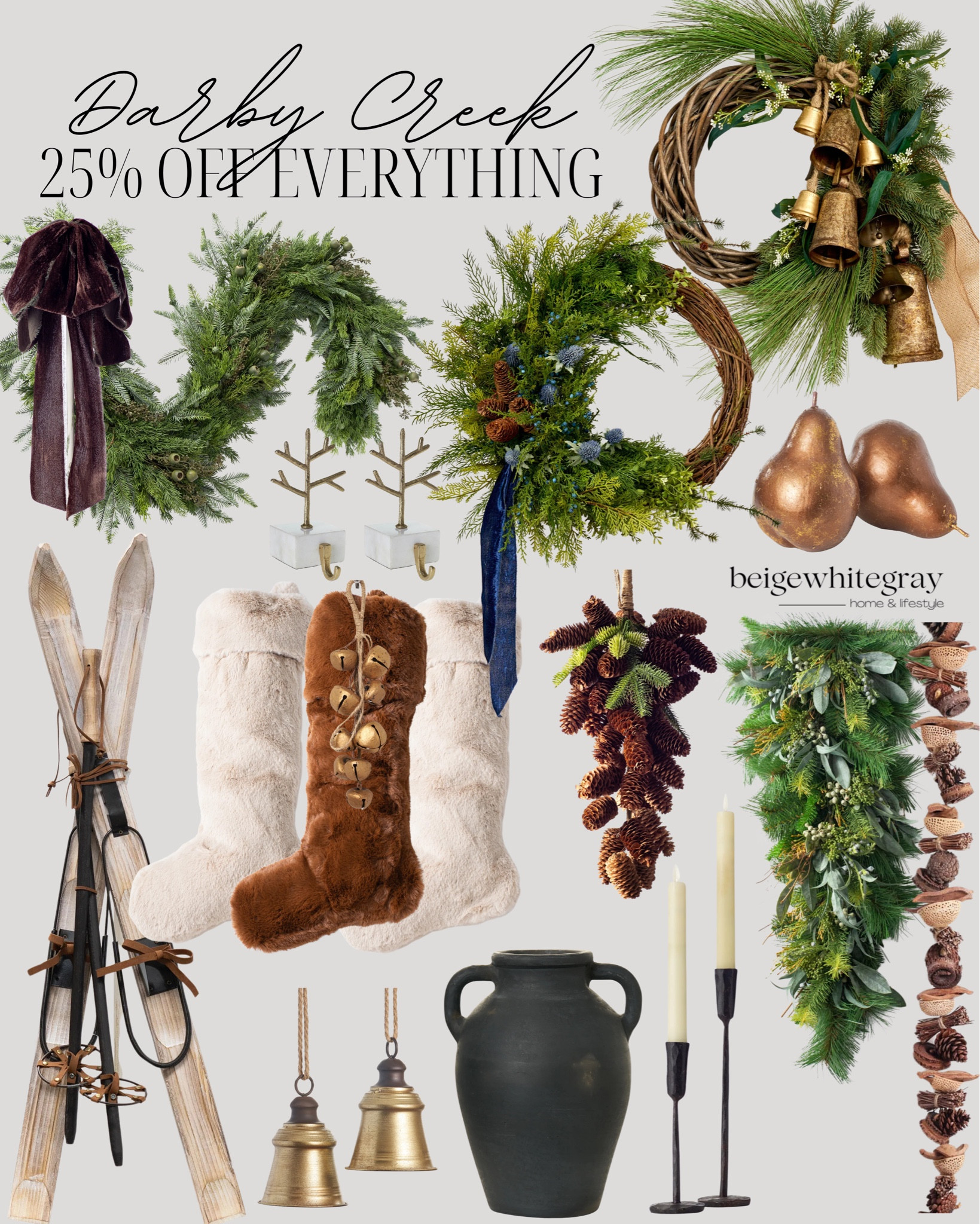 25% off Holiday Collection from Darby Creek Trading Co.

Christmas Decor / Holiday Decor / Holiday Greenery / Holiday Wreaths / Festive Wreaths / Pre-Lit Garlands Christmas Tree Decor / Stockings & Holders / Advent Calendars / Window Decorations / Outdoor Christmas Lights / Mantel Decor / Christmas Tree Ornaments / Christmas Pillows / Winter Decor / Winter Pillows / Winter Greenery / Christmas Village / Christmas Garlands / Christmas Wreaths / Tree Figurines / Holiday Figurines / Faux Christmas Trees / Pre-Lit Christmas Trees / Holiday Garlands / Lit Decor Pieces / Christmas Ornaments / Nutcrackers / Christmas Village / Winter Wonderland Decor / Christmas Centerpieces / Tabletop Trees / Holiday Figurines / Holiday Doormats / Holiday Candles / Christmas Candles / 

#LTKHome #LTKHoliday #LTKSaleAlert