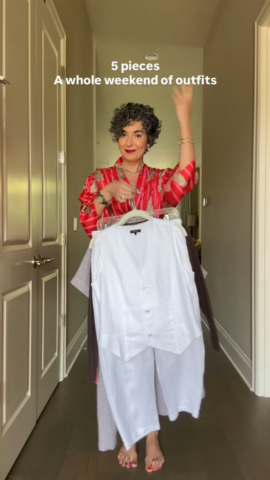 @quince is making it so easy to pack for your next weekend getaway with quality pieces that mix and match and will give you endless outfit ideas! 
.
Sizing:
Vest: small 
White Linen Pants: Medium (sized up for looser fit)
Camp Shirt: Small 
Matching Skirt: Small 
Ribbed knit Sweater: Small 
.
#quincepartner #travelstyle #linenstyle #liketkit