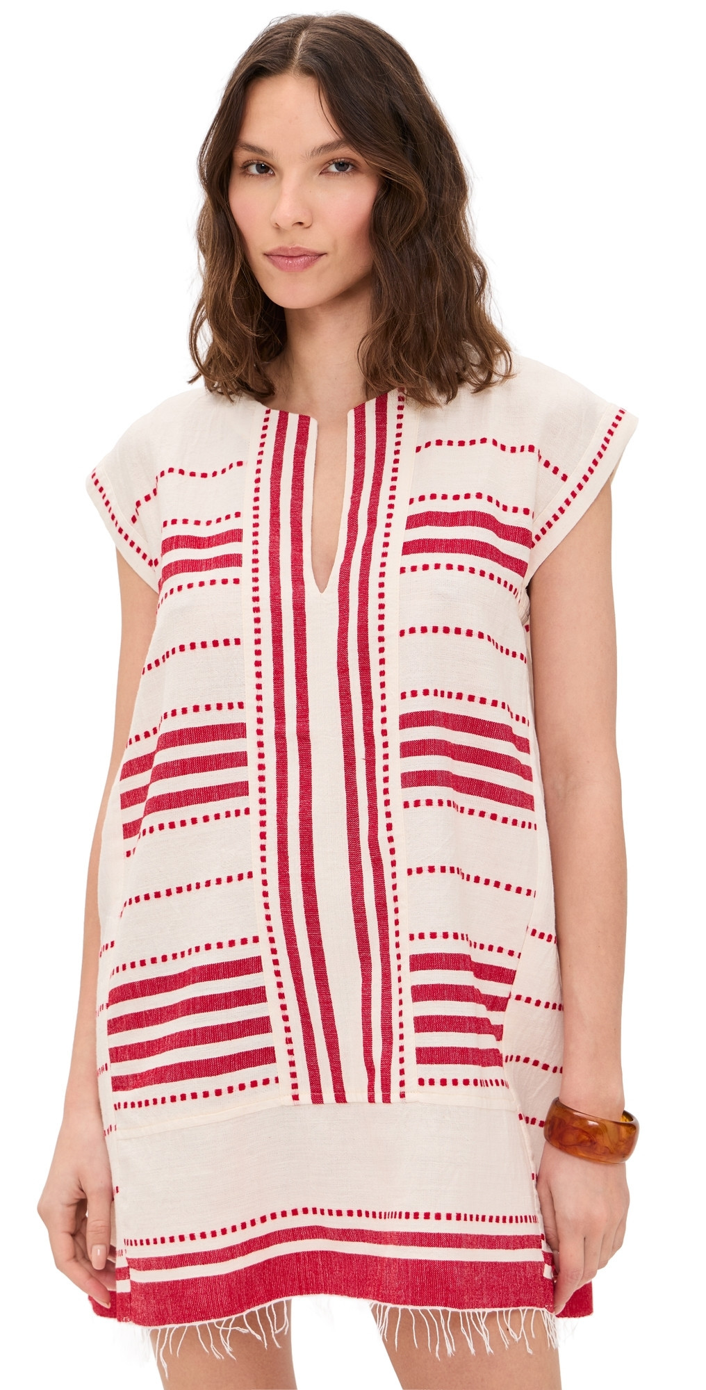 lemlem Elina Caftan Eshe Red S | Shopbop
