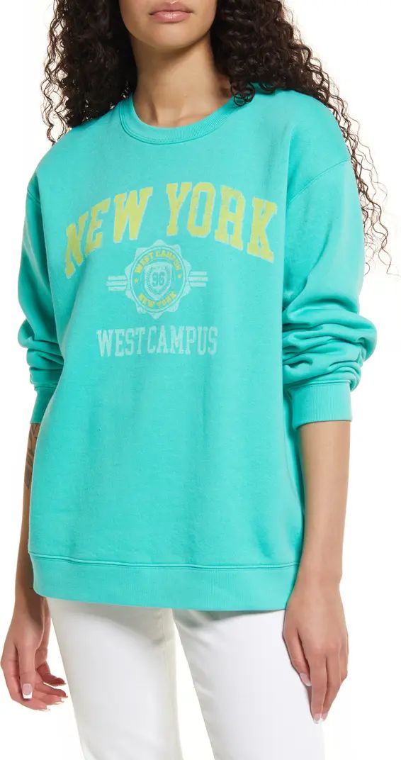 New York Campus Cotton Blend Sweatshirt | Nordstrom