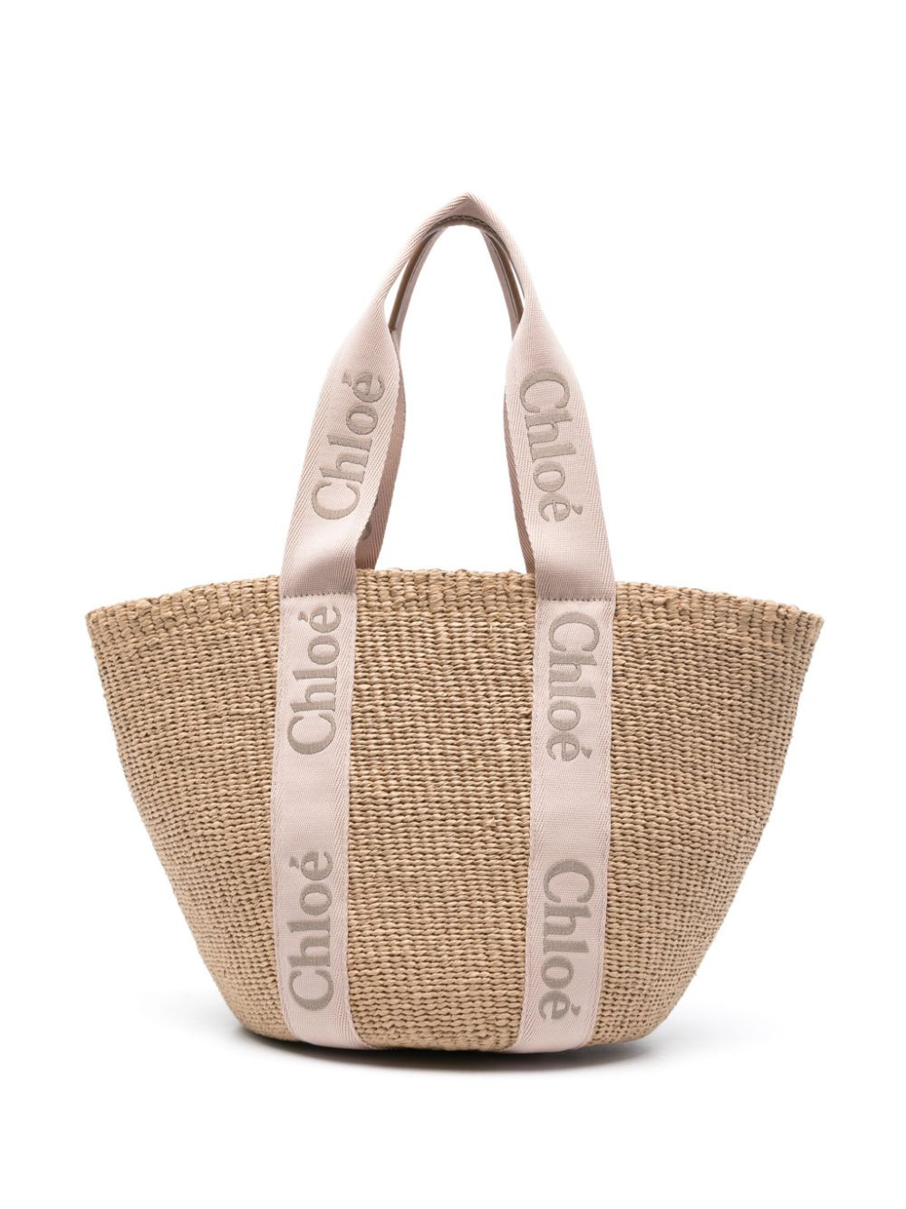 Chloé large Woody tote bag - Neutrals | Farfetch Global