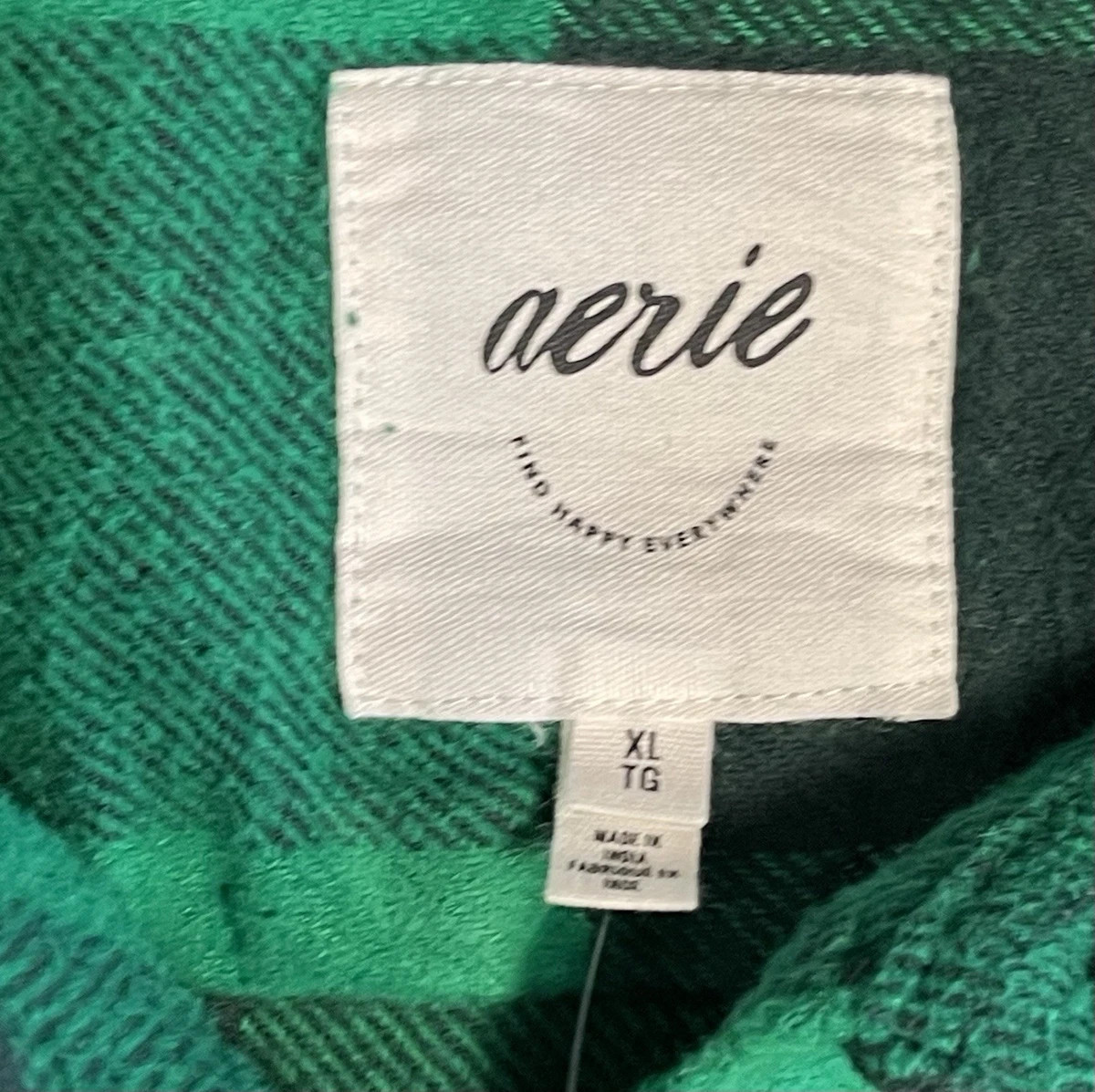 Aerie Lumber Jane Women's Thick Flannel Shirt Green BlBuffalo Plaid Sz XL Cotton | eBay US