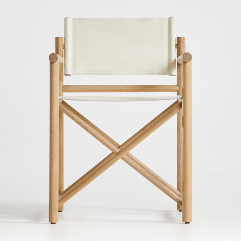 Mast Leather Director's Chair | Crate and Barrel | Crate & Barrel