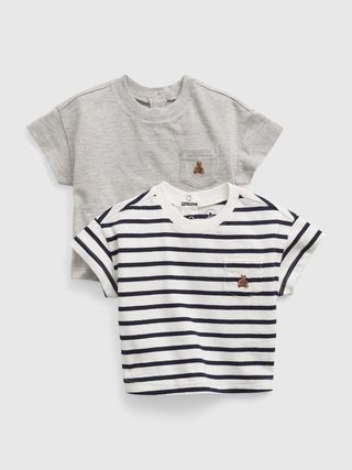 Baby 100% Organic Cotton Pocket T-Shirt (2-Pack) | Gap (US)
