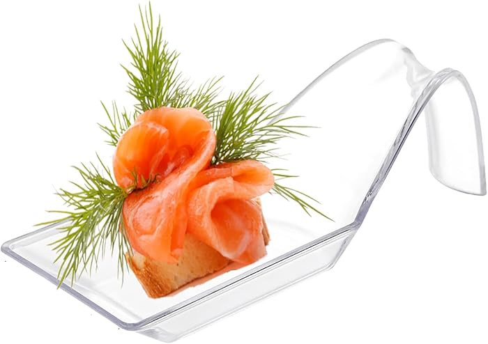 Frcctre 150 Pack Plastic Appetizer Spoons, Clear Small Catering Dessert Tasting Spoons Appetizers... | Amazon (US)