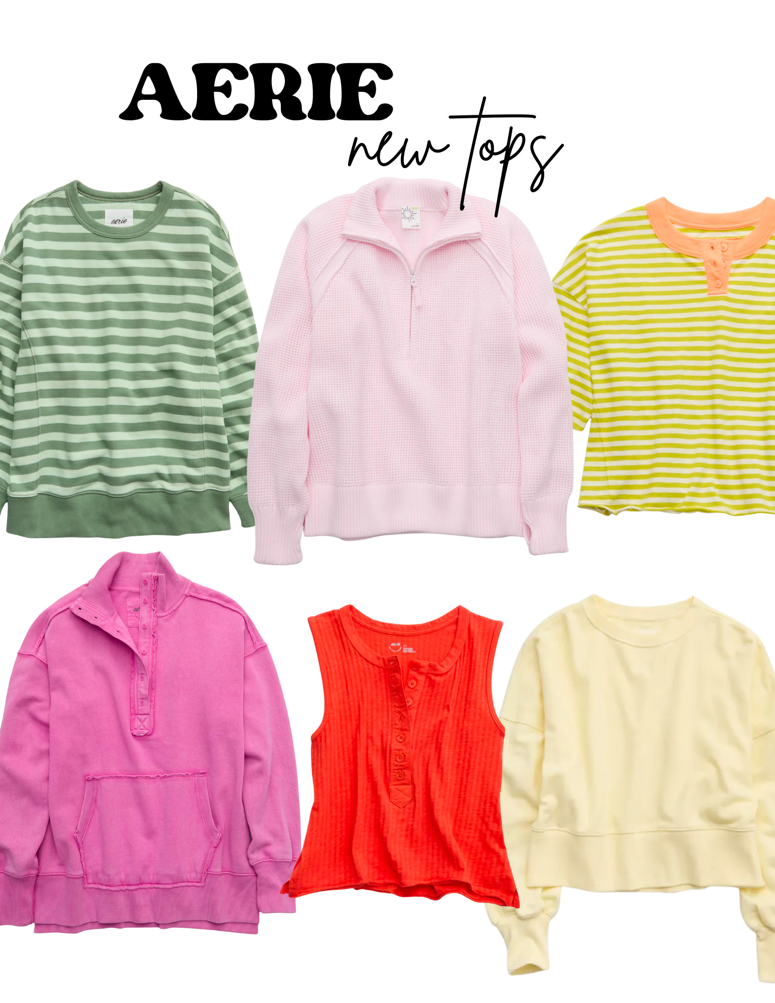 AERIE SPRING TOPS 

 #LTKSpringSale #LTKgrwm #LTKootd