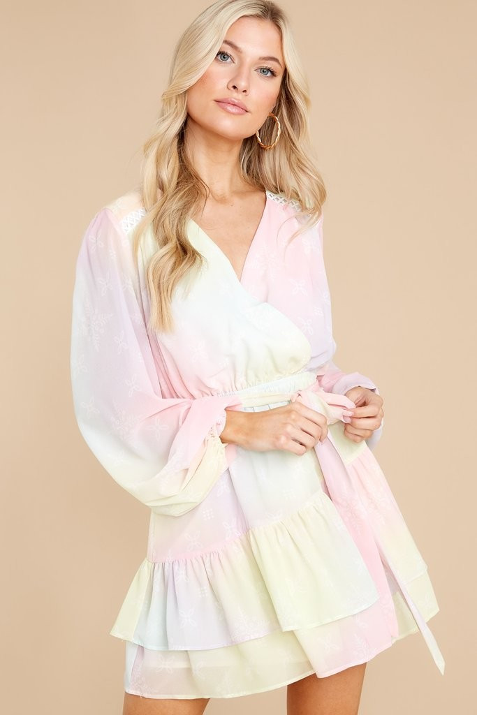 Eye For Detail Pink Multi Tie Dye Dress | Red Dress 