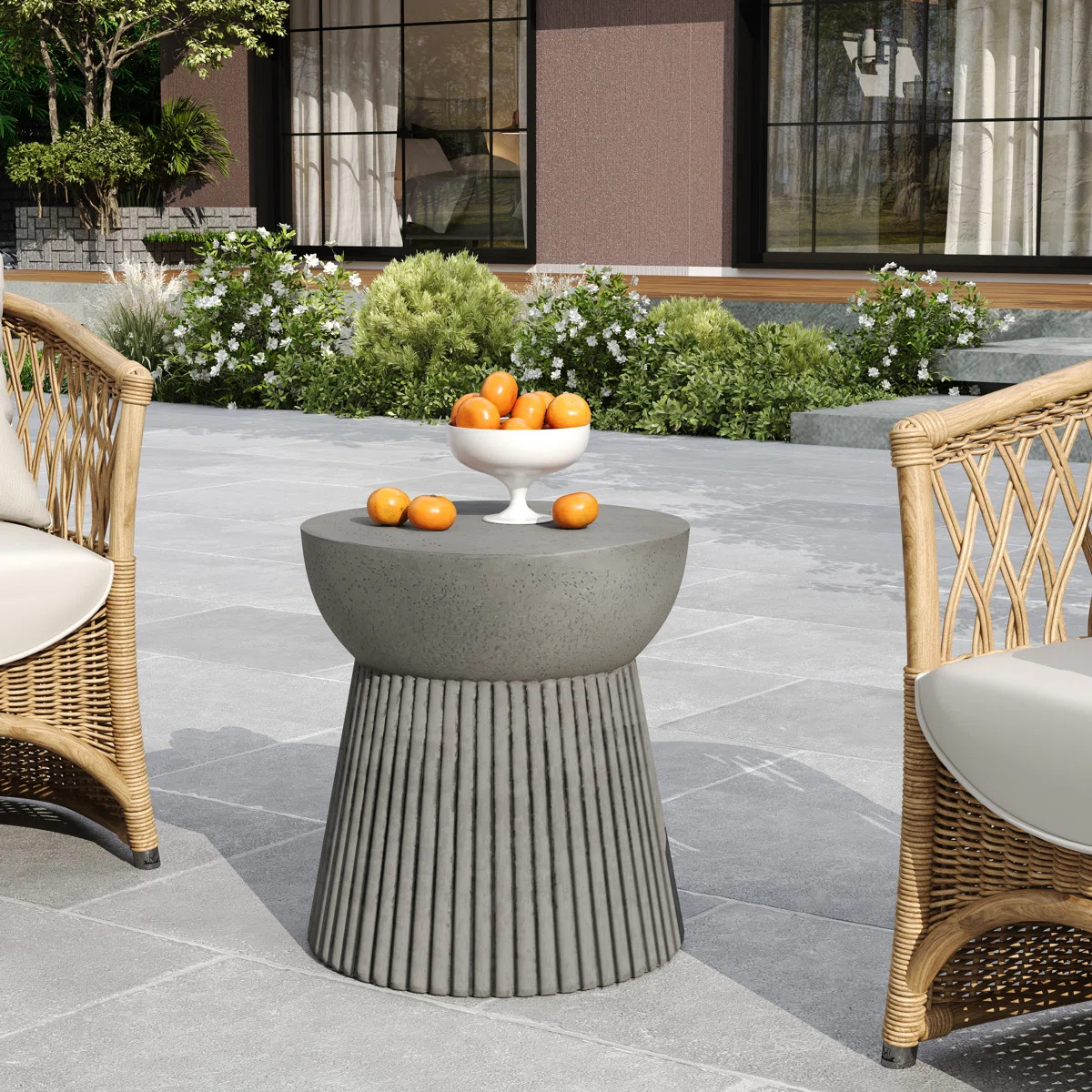 Kaiden Lightweight Concrete Side Table | Wayfair North America