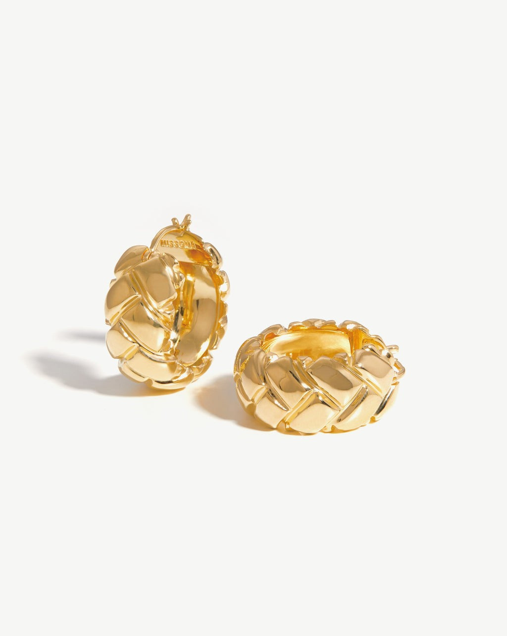 Lucy Williams Chunky Waffle Hoop Earrings | Missoma