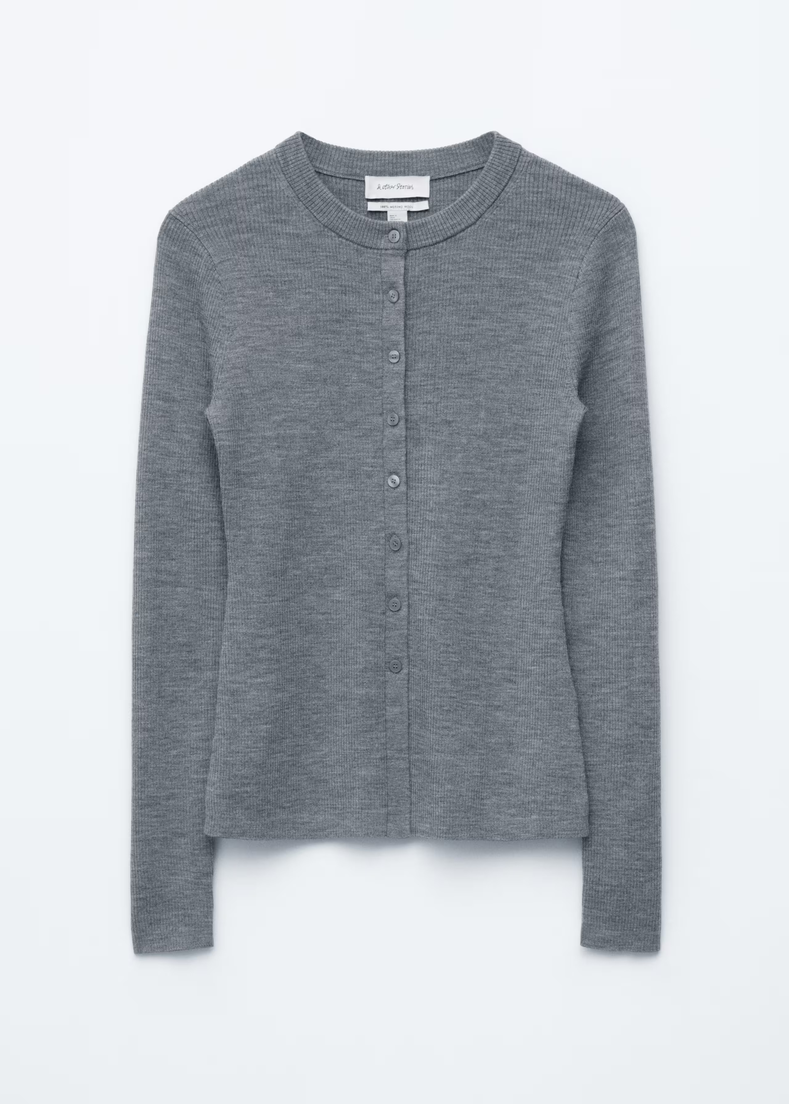Rib-Knit Merino Wool Cardigan | & Other Stories UK