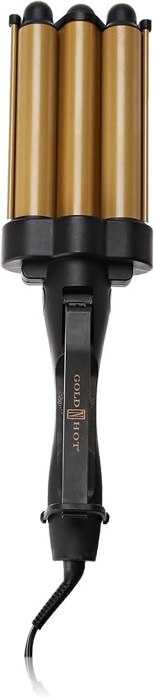 Gold N' Hot GH3011 Jumbo Ceramic Triple Barrel Waver | Amazon (US)