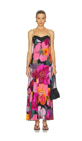 Free People Bloomspell Maxi Dress in Pink. - size M | Revolve Clothing (Global)