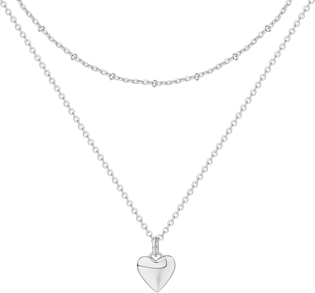 PAVOI 14K Gold Plated Layering Necklaces | Stylish Minimalist Design Pendant Necklaces | Butterfl... | Amazon (US)