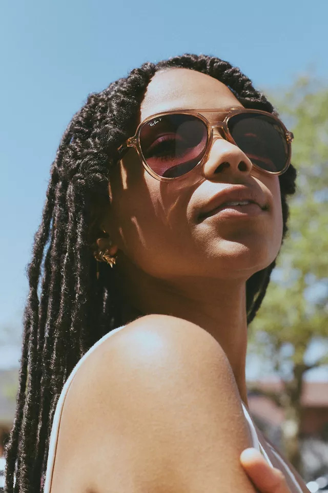 Ray-Ban RB4376 Pilot Polarized Sunglasses | Urban Outfitters (US and RoW)