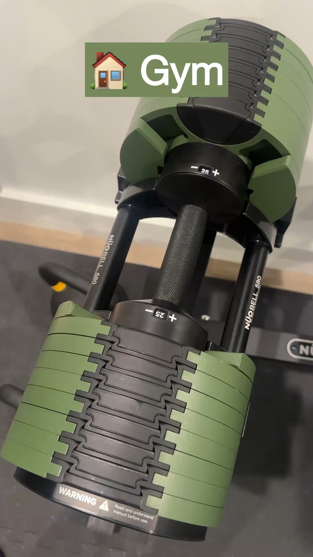 💪🏡 What’s in our home gym 💪🏡
We’ve built a space that keeps us motivated and makes workouts easy:
• NUO adjustable weights
• Kettlebells
• Adjustable bench
• Resistance bands
• Sliders
• SkiErg
• Barbell plates (love the wall‑mounted hooks from Amazon!)
• Bowflex bike
• Bowflex trainer

Everything we need for strength, cardio, and functional training all in one place! ✨ #HomeGymGoals #LTKfit #WorkoutAtHome #FitnessFavorites 

#LTKActive #LTKHome #LTKFindsUnder100