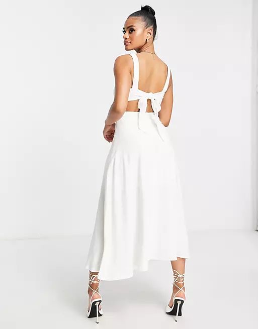 Parallel Lines cut out maxi dress in cream | ASOS (Global)