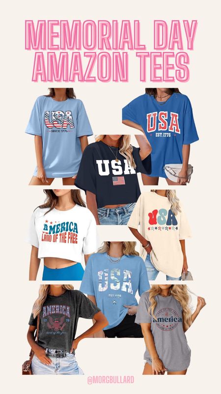 Memorial Day Tees | Memorial Day Fashion | Memorial Day Outfits | Amazon Memorial Day 

#LTKfindsunder100 #LTKstyletip #LTKfindsunder50