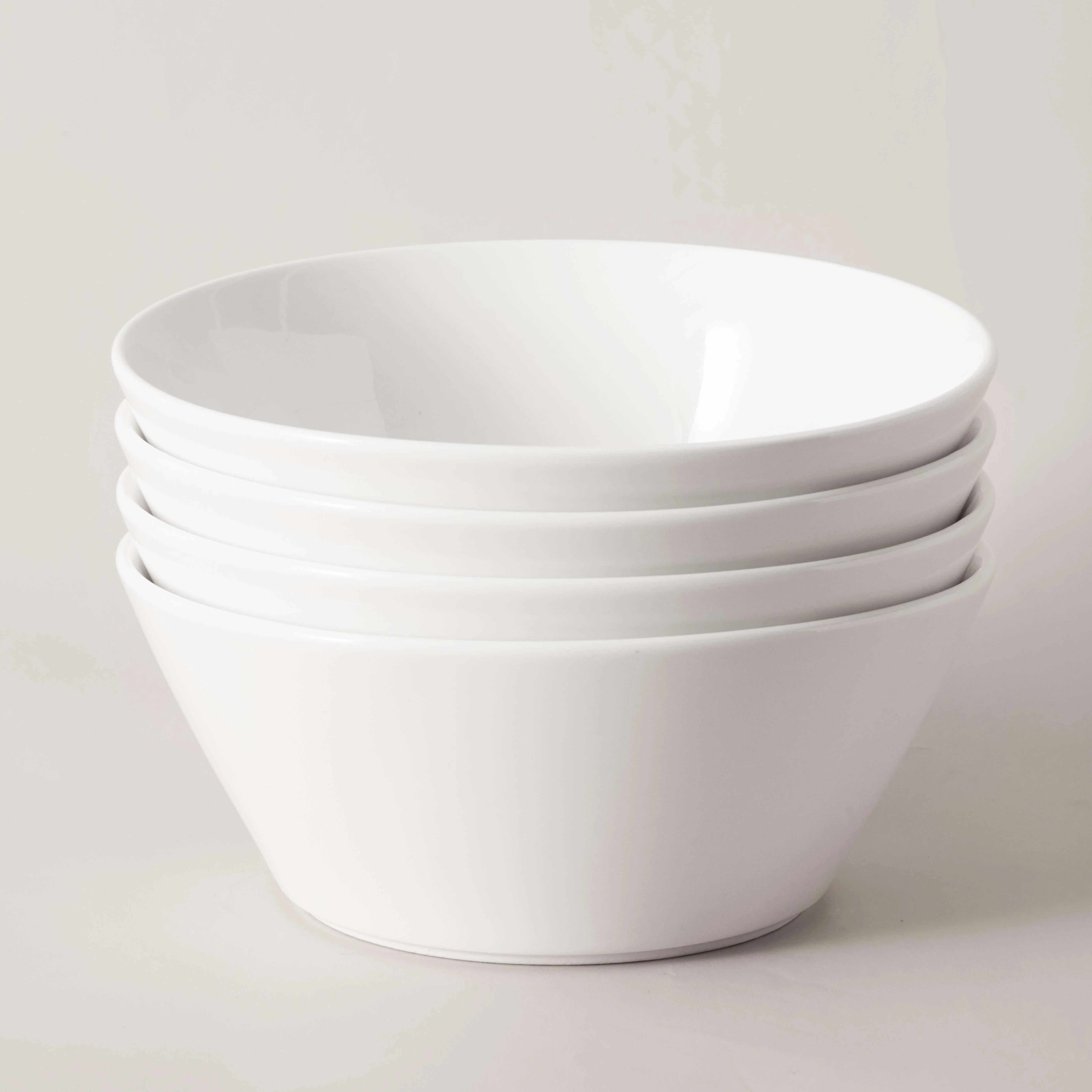 8.5" Off-White Ceramic Soup Bowl Set of 4 (Set of 4) | Wayfair North America