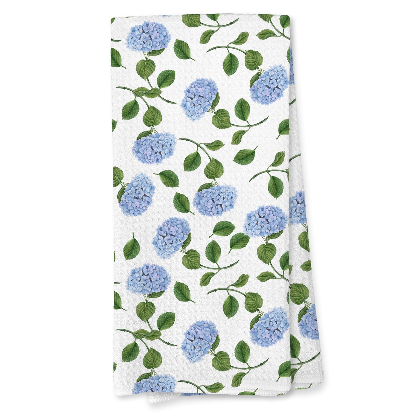 Giosve Hydrangea Floral Kitchen Towels, Hydrangea Decor Hand Towels for Bathroom, Blue and White ... | Amazon (US)