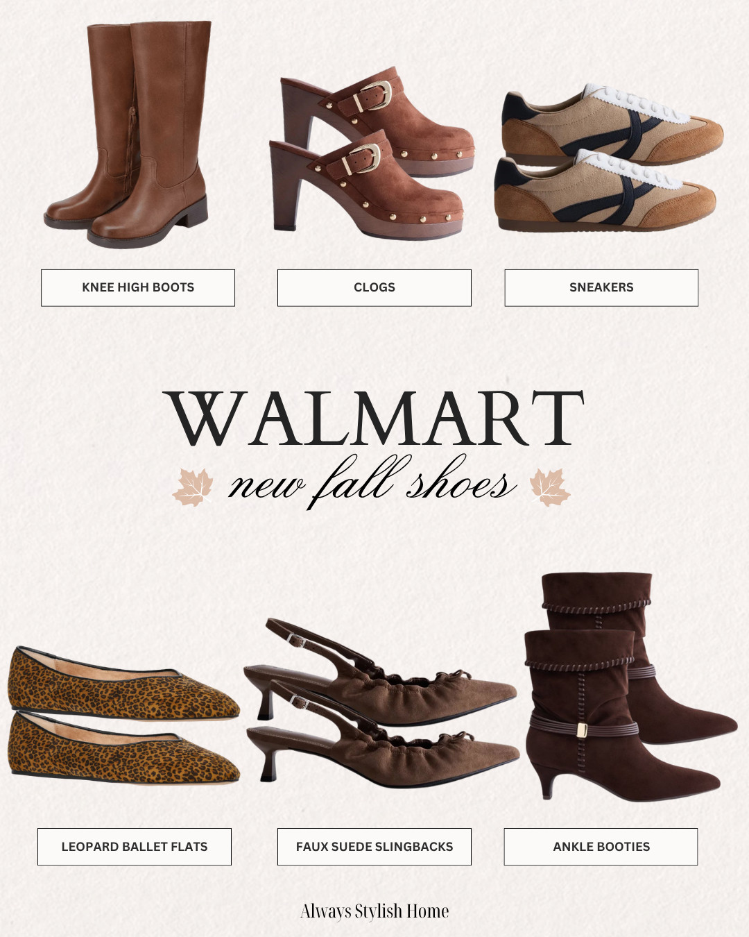 🍂 Walmart Fall Shoes You’ll Wear on Repeat 🤎 Sharing the cutest affordable Walmart shoes for fall—from chic flats and loafers to suede styles, sneakers, boots, and everyday shoes that look so much more expensive than they are! Perfect for pairing with jeans, trousers, dresses, and all your favorite fall outfits.

Walmart fall shoes, Walmart shoes for women, Walmart fashion finds, Walmart fall fashion, affordable fall shoes, fall shoe trends, women’s fall shoes, Walmart loafers, Walmart flats, Walmart boots, suede shoes, designer inspired shoes, fall outfit ideas, affordable fashion finds, Walmart new arrivals 

 #LTKSeasonal #LTKHome