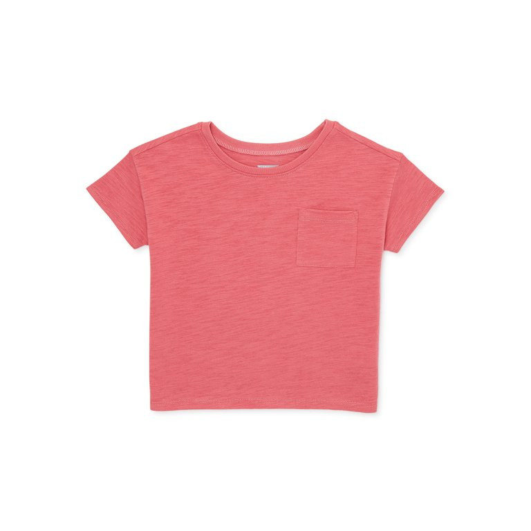 Garanimals Toddler Girls Short Sleeve Pocket Tee, Sizes 12 Months-5T | Walmart (US)