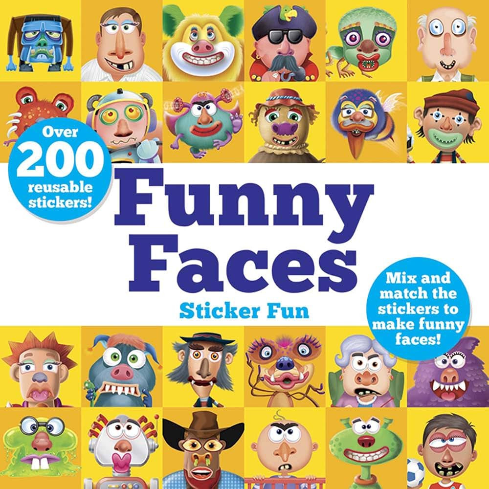 Funny Faces Sticker Fun: Mix and match the stickers to make funny faces (Dover Sticker Books) | Amazon (US)