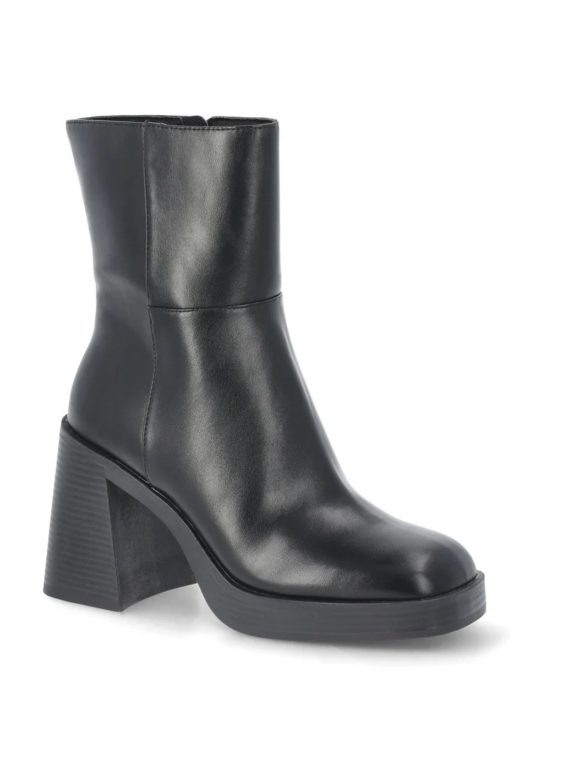 No Boundaries Women's Platform Ankle Boots | Walmart (US)