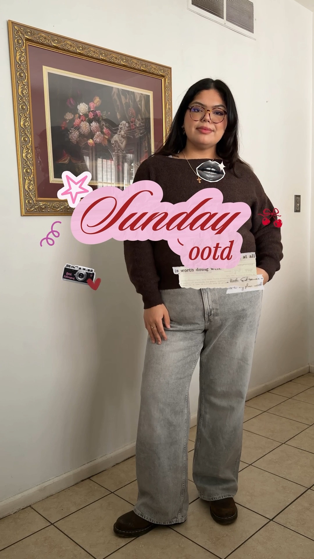 sunday outfit of the day for church. H&M size 20 H&M size xxl. Boat neck sweater with gray jeans. Mary jane Doc Martens. H&M jeans in the color gray. 

#LTKgrwm #LTKPlusSize #LTKootd