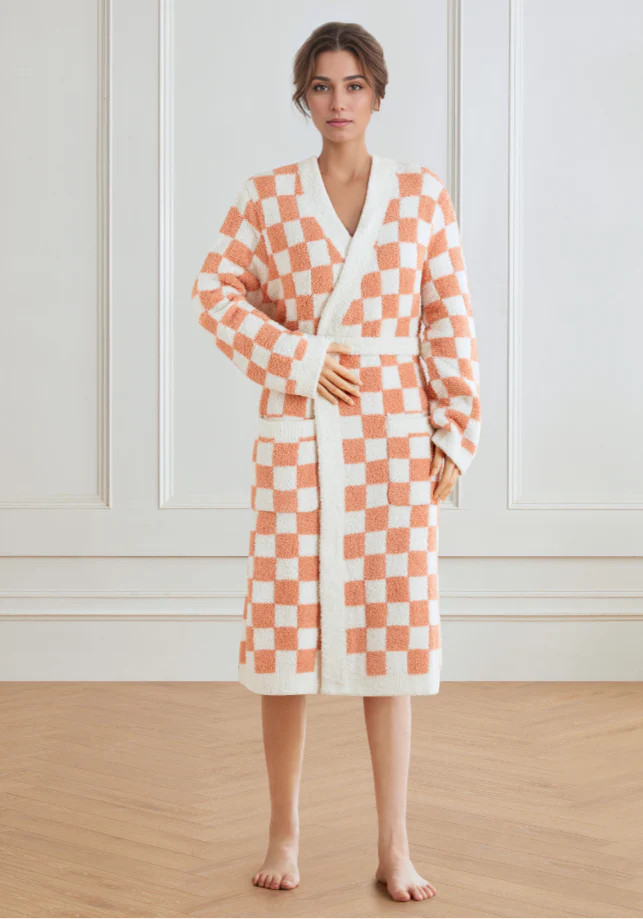 Checkered Buttery Robe- Colors | The Styled Collection