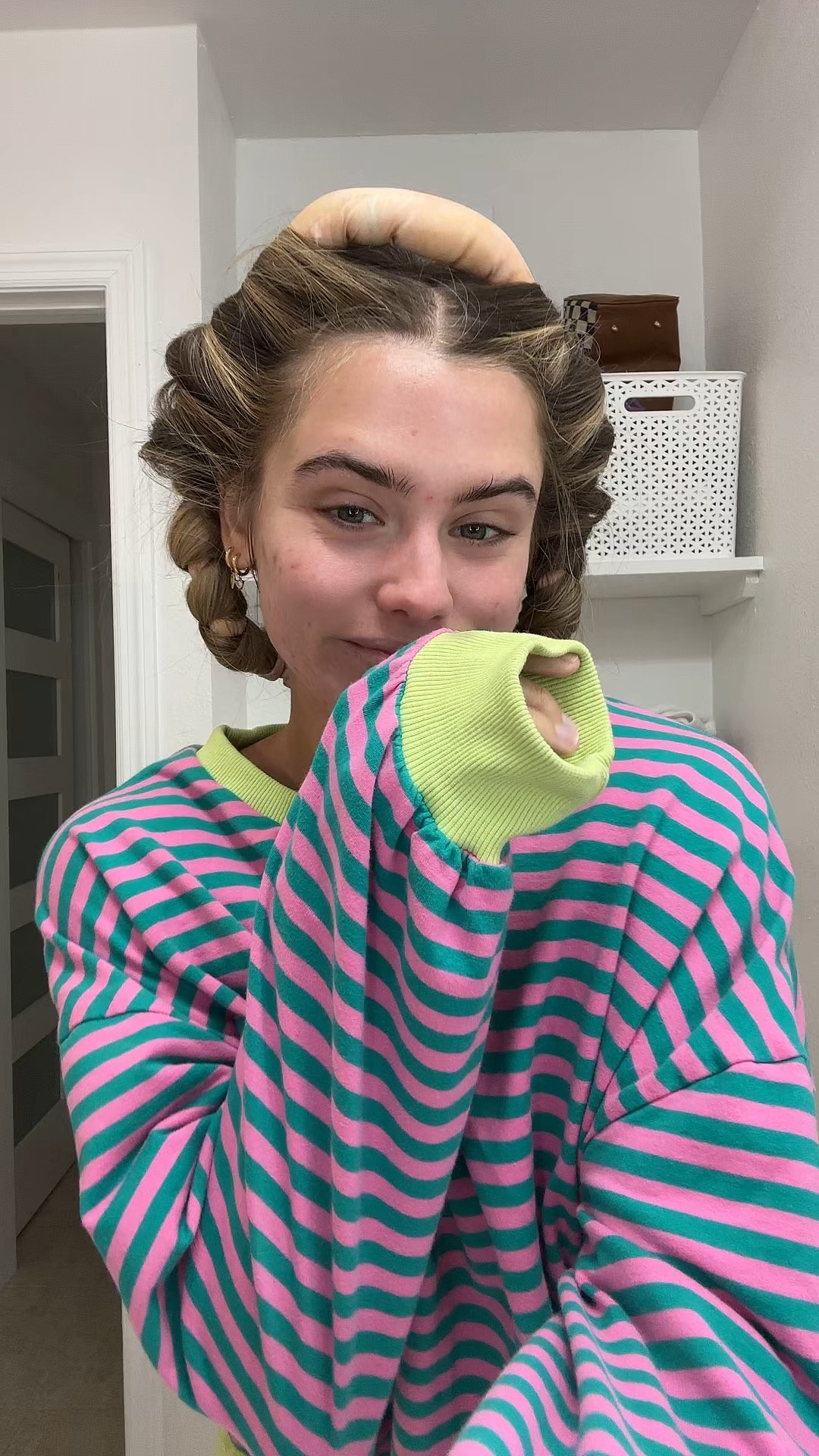 Kitsch Satin Heatless Curling Set - Heatless Hair Curlers to Sleep in - Heatless Curls Overnight - Heatless Curling Rod - No Heat Curls Overnight - Overnight Blowout Rods - Soft Hair Rollers. My greatest hair hack has got to be sleeping in a hair ribbon. This is what gives me my heatless hair curls. These curls are always bouncy, voluminous, shiny, and perfection that require absolutely zero heat, saving my hair on necessary, heat damage while still getting those desirable curls. I have lots of tutorials on how I put them in my hair saved my TikTok and Instagram @sloanevosen. TUTORIAL: https://www.tiktok.com/t/ZP8Y6b72q/ #hair #heatlesscurls #heatlesshair #heatlesswaves #hairstyles #hairhack #hairhealth #heatlesshairstyles #hairroutine #hairribbon #heatlesshaircurler 

#LTKmorningroutine #LTKBeauty #LTKFindsUnder50