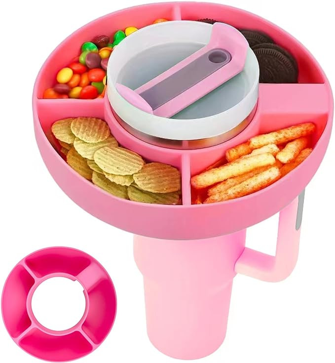 YUBIRD Snack Ring for Stanley Cup, Snack Tray for Stanley Cup 40 Oz, Silicone Snack Bowl Compatib... | Amazon (US)